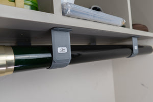 The Fly Rod Tube Holder Quad Shelf by Pesca Innovations is made in the USA.