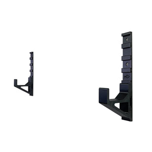 The Snowboard Holder Attachments on the Pesca Innovations Modular Rails without a Snowboard on it.