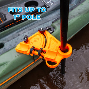 Kayak Stake Out Pole Holder with Adjustable Locking Collar