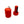 Waste line holder by Pesca Innovations showing both parts in red with a white background.