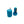 Waste line holder by Pesca Innovations showing both parts in light blue with a white background.