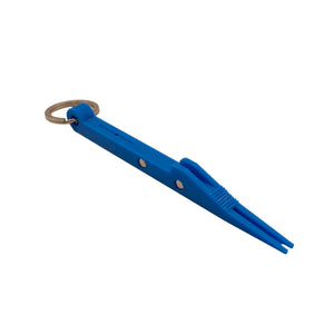Nail knot tool by Pesca Innovations in blue on a white background.