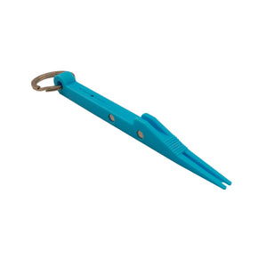 Nail knot tool by Pesca Innovations in light blue on a white background.