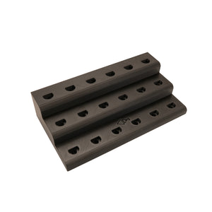 Fly Tying Thread Holder Desk by Pesca Innovations, showing the base top with no pegs on a white background.