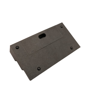Fly Tying Thread Holder Desk by Pesca Innovations, underside showing rubber feet and closed compartment on a white background.