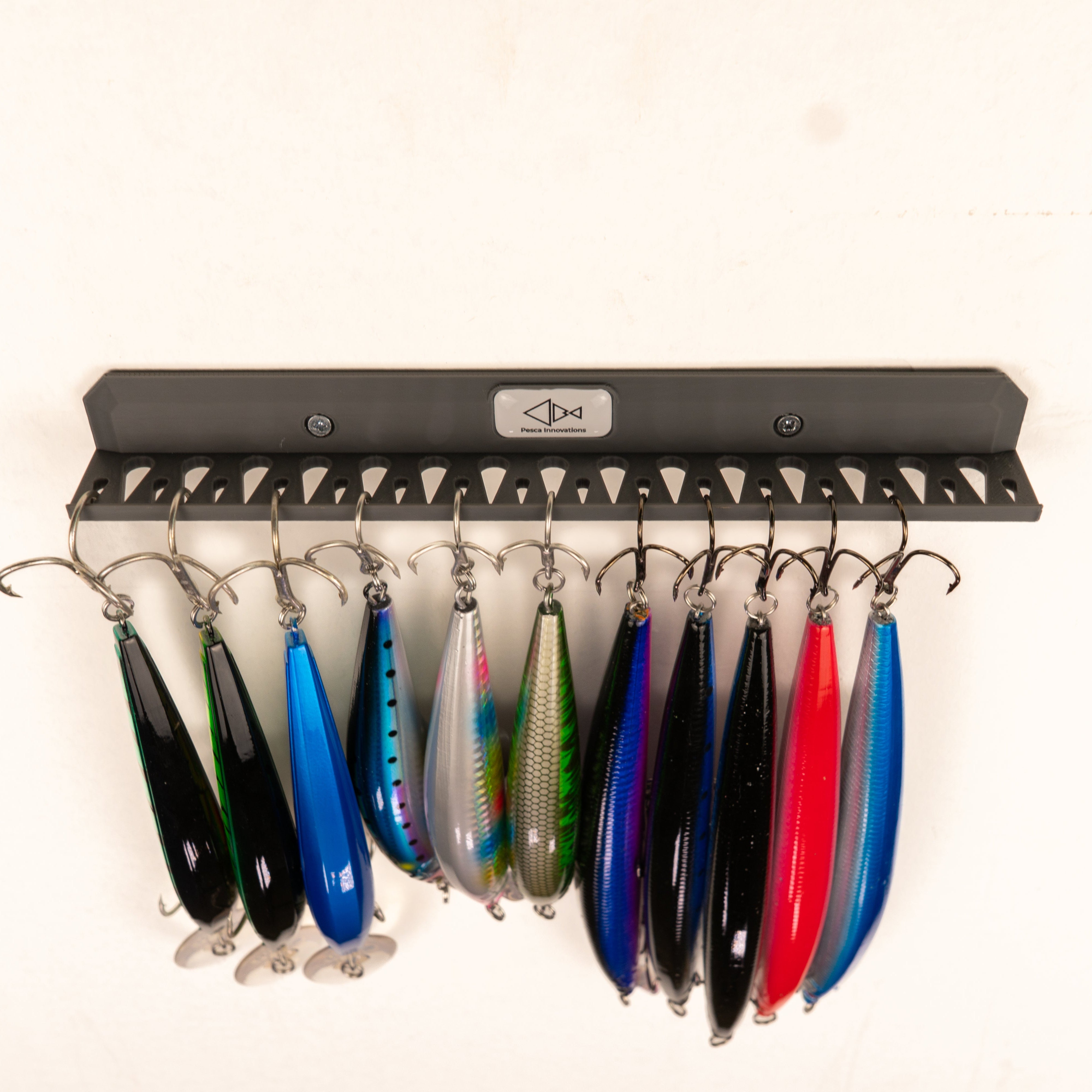 Fishing Lure Holder | Wall Mount Gray Fishing Lure Holder | Wall Mount Gray