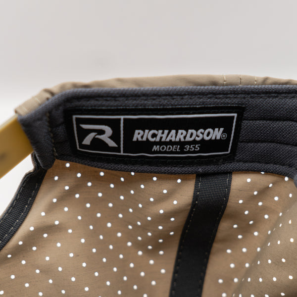 Pesca Innovations Leather Patch Hat - Richardson 355 Trench Coat/Russet-Grey