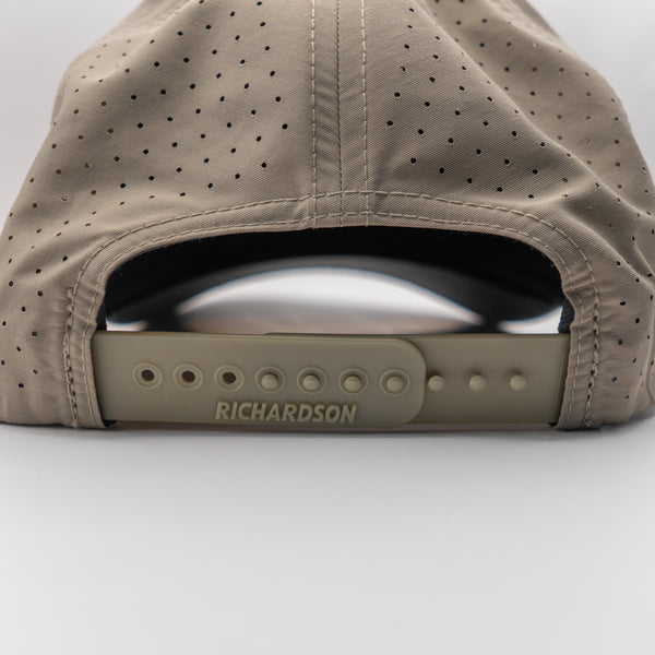 Pesca Innovations Leather Patch Hat - Richardson 355 Trench Coat/Russet-Grey