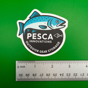 silver salmon fish sticker width