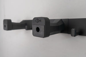 Vertical ski hanger triple wall is easy to install with the included hardware