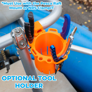 Raft Cup Holder – Water Bottle and Tumbler Holder for Raft Frames, Fits 12-40 oz