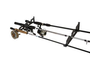 Fishing Rod Holder Triple Wall by Pesca Innovations with different type of fishing rods