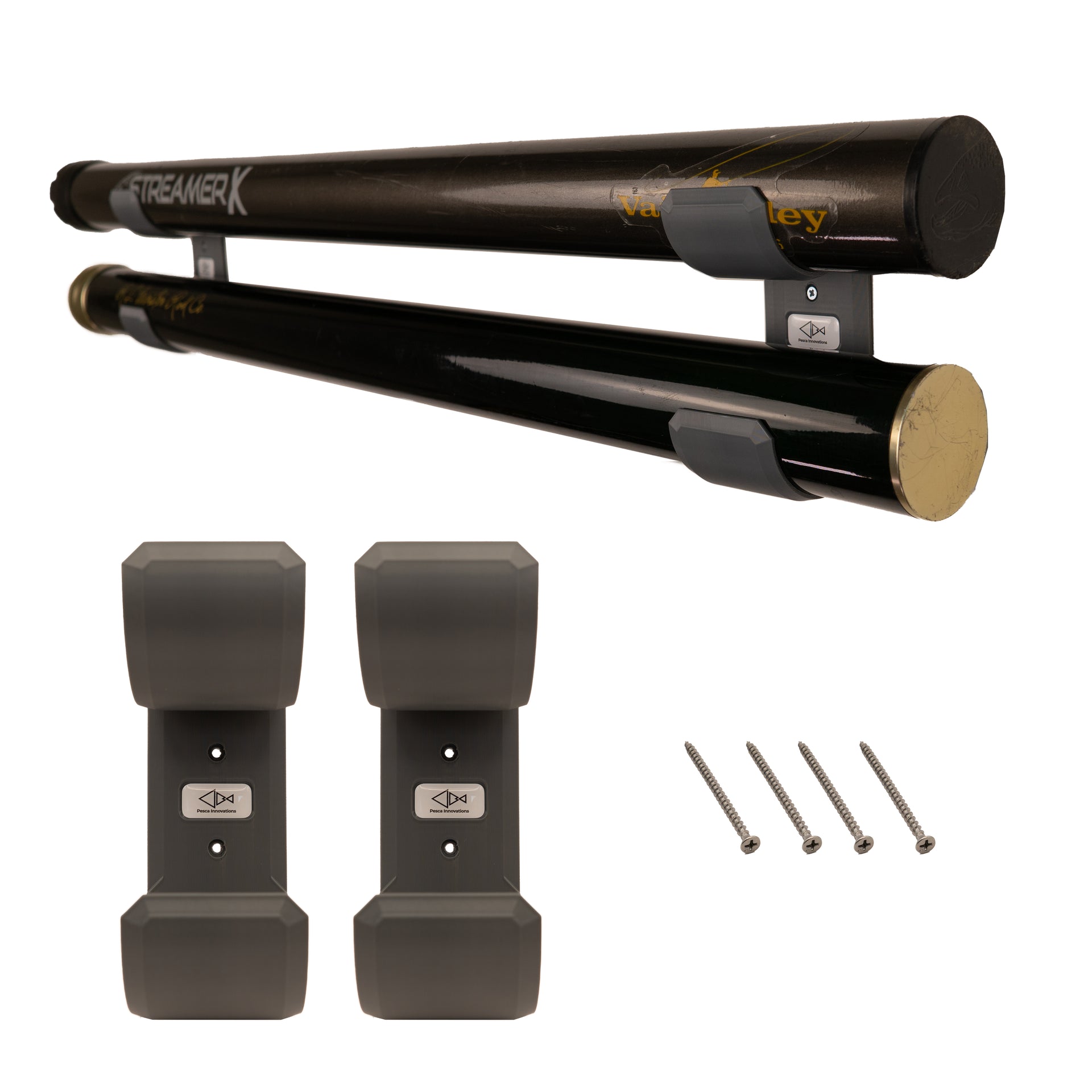 Fly Rod Tube Holder & Rack: Double Wall