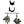 Gear hook attachment alone and with fishing gear mounted on a wall. Text reading 