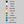Pesca Innovations kayak product color swatches with labels on a gray background. Colors include: black, white, gray, orange, yellow, red, green, dark green, blue, and light blue. 