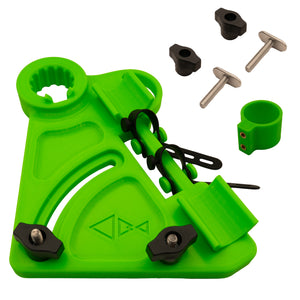 Kayak Stakeout Pole Holder in the green color option