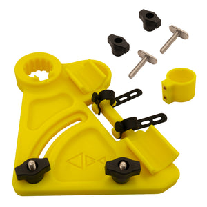 Kayak Stakeout Pole Holder in the yellow color option