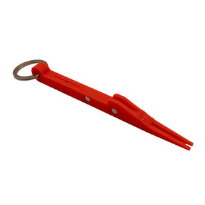 Nail knot tool by Pesca Innovations in red on a white background.
