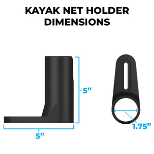 Kayak net holder by Pesca Innovations dimension image.