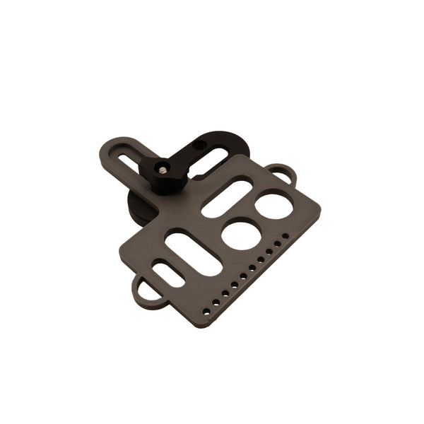 Kayak fishing tool holder on white background. 