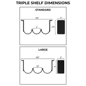 Fly Rod Tube Holder | Triple Shelf