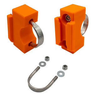 Raft Mount by Pesca Innovations main image showing mount and hardware on white background.