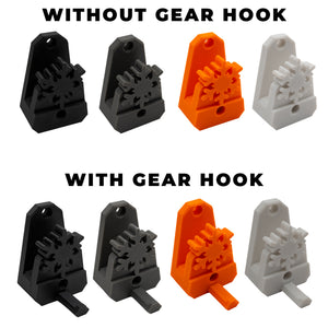 Pesca Innovations Snowflake Ski Holder with and without gear hook options.