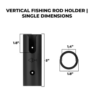 Vertical Fishing Rod Holder | Single