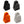 Pesca Innovations Low Profile Snowboard Holder color options: Black, Gray, Orange and White