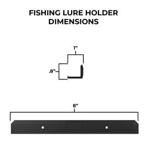 fishing lure holder dimensions 