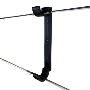 The Fishing Rod Holder Double Wall by Pesca Innovations includes three racks per set to accommodate fishing rods of various lengths. 