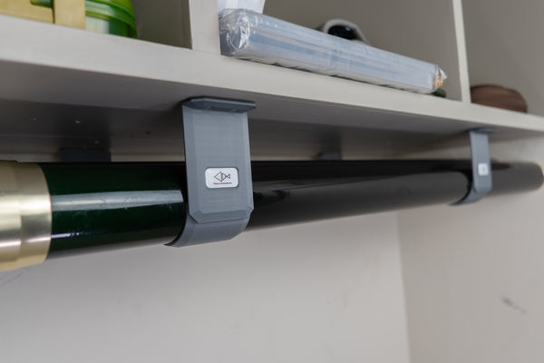 The Fly Rod Tube Holder Quad Shelf by Pesca Innovations is made in the USA.