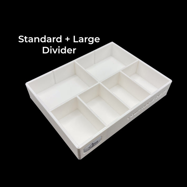 The Fly Shop Tray by Pesca Innovations is available with a four standard and two large slots divider. 