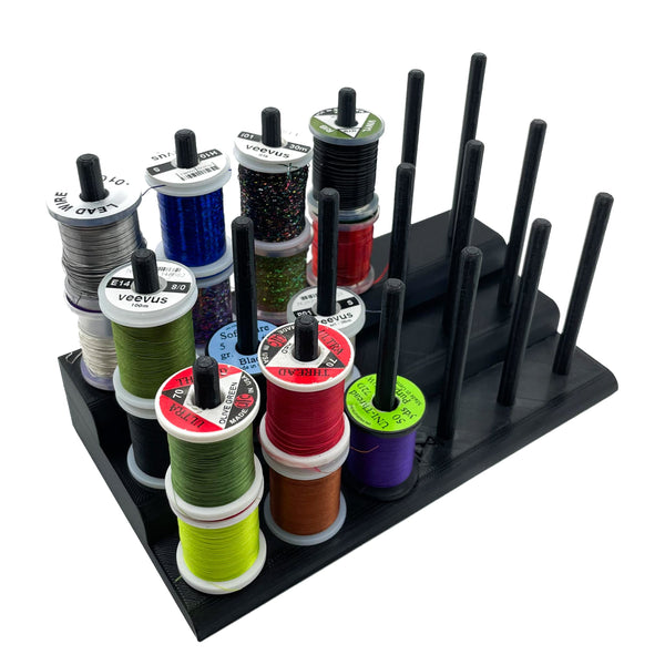 The Fly Tying Thread Holder for your Desk by Pesca Innovations is easy to use. 