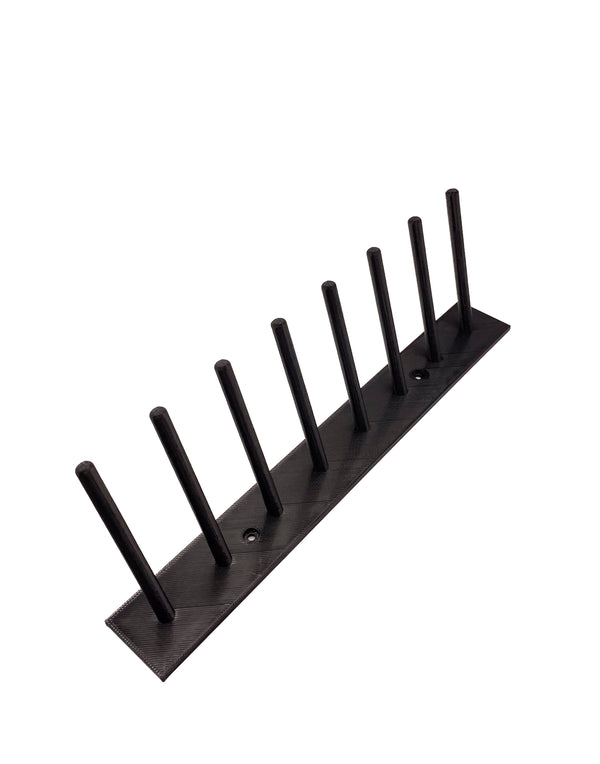 The Fly Tying Thread Holder for your Wall by Pesca Innovations is made from lightweight, durable, and weather-resistant PETG.