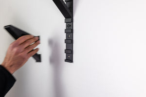 Sliding the Ski Holder Attachments into the Modular Rails by Pesca Innovations is simple and easy. 