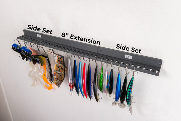 The Magnum Fishing Lure Holder by Pesca Innovations can be expanded by adding extension pieces. 