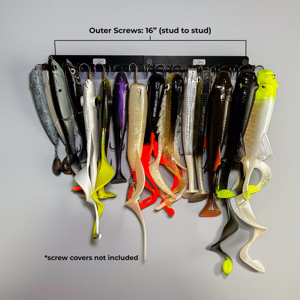 The Magnum Fishing Lure Holder by Pesca Innovations is designed to hold your largest freshwater and saltwater lures and can be mounted stud to stud.