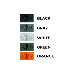 Pesca Innovations offers multiple different colors for all of their products. Colors: Black, Gray, White, Green, Orange