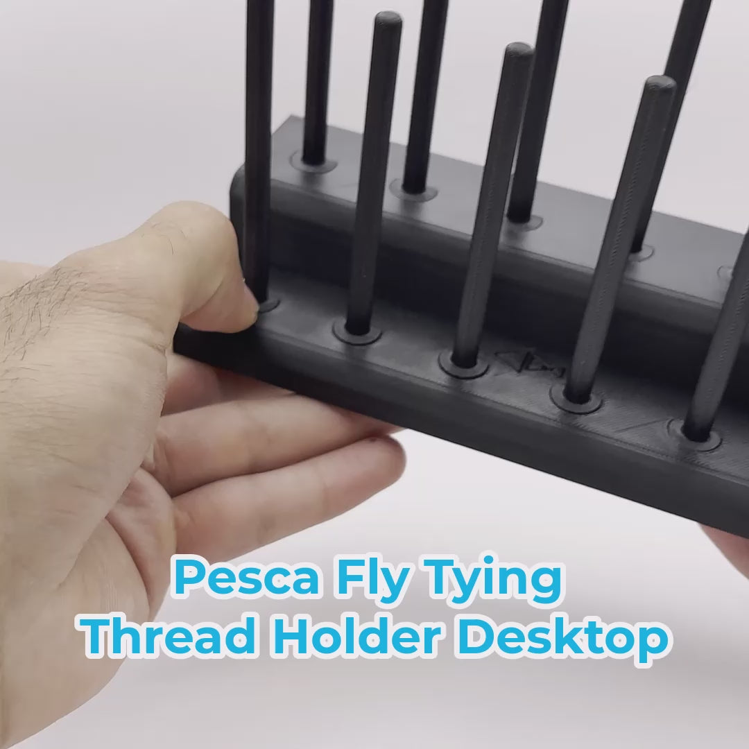 Fly Tying Thread Holder Desk by Pesca Innovations about and setup video.