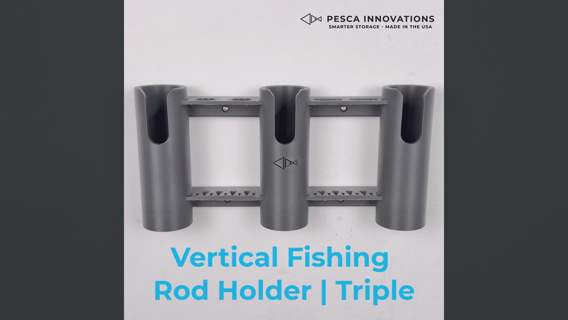 About the vertical fishing rod holder triple