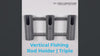 About the vertical fishing rod holder triple