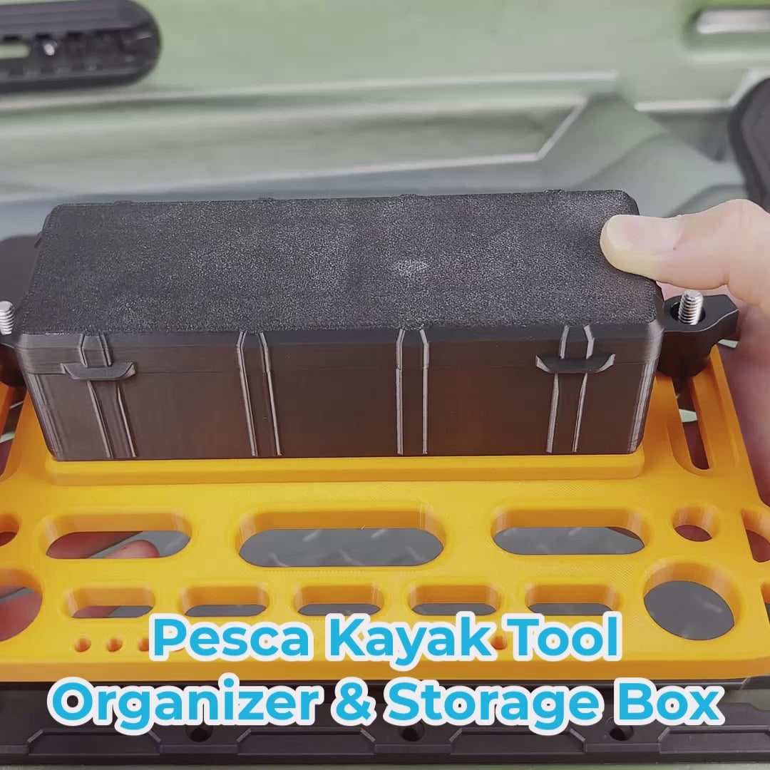 about the kayak tool organizer and storage box by Pesca Innovations video