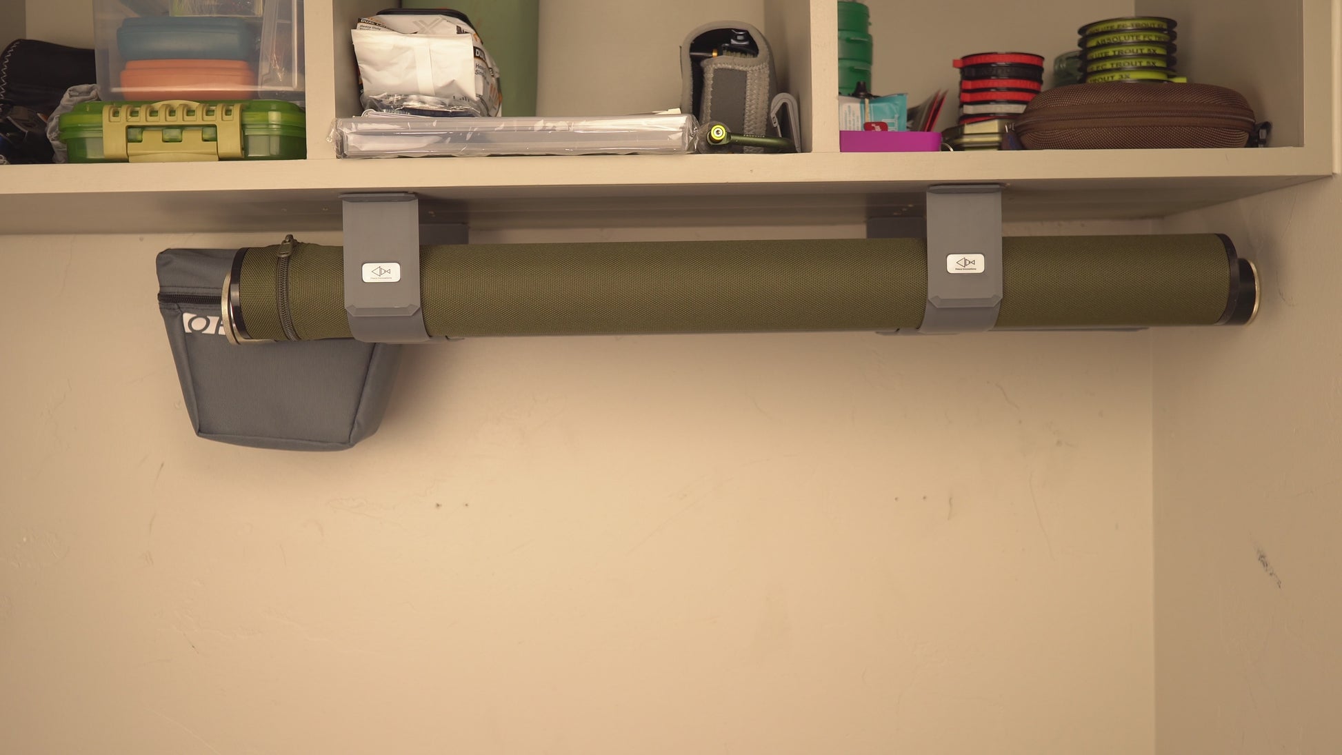 The Fly Rod Tube Holder Triple Shelf by Pesca Innovations in-use video. 