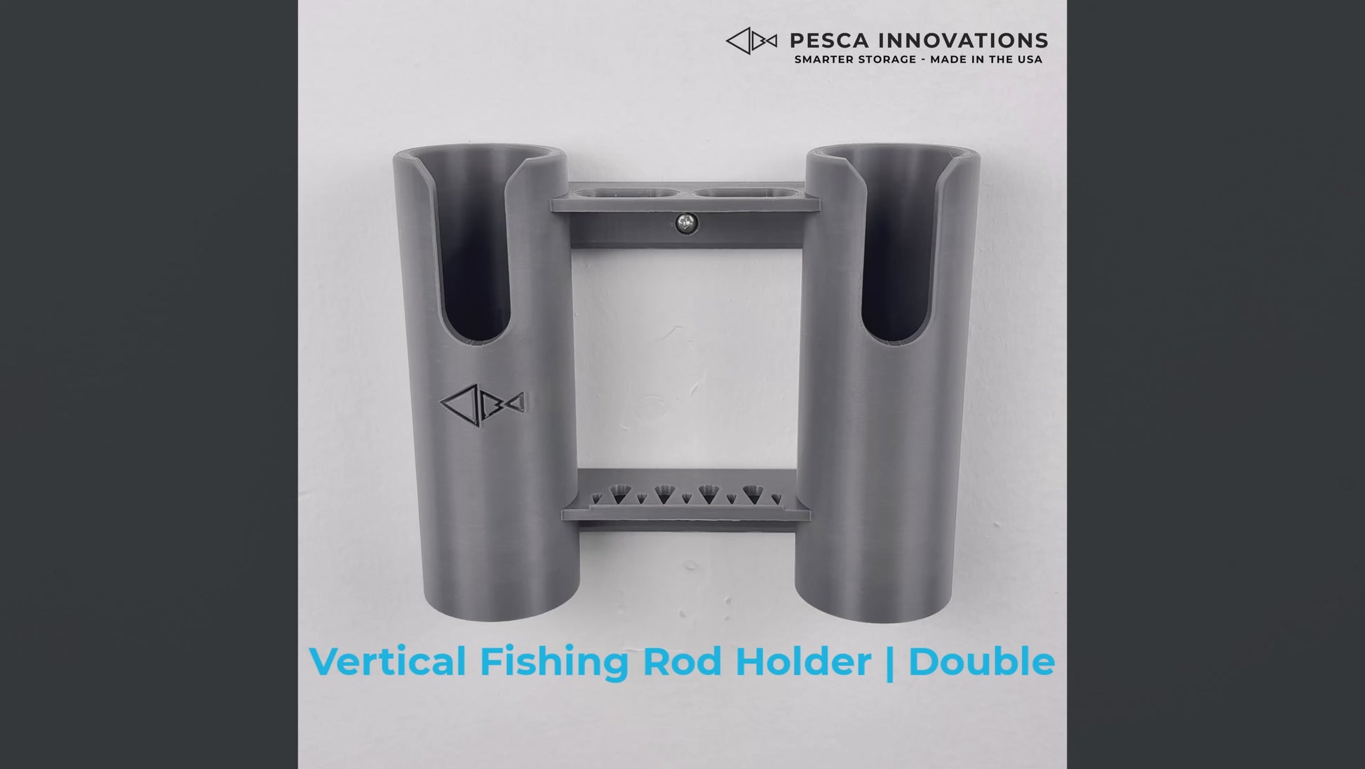 About the vertical fishing rod holder double