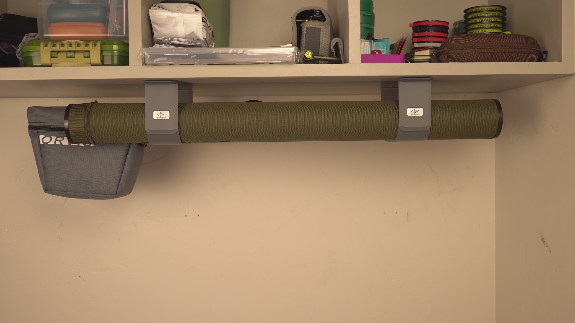 The Fly Rod Tube Holder Double Shelf by Pesca Innovations in-use video. 