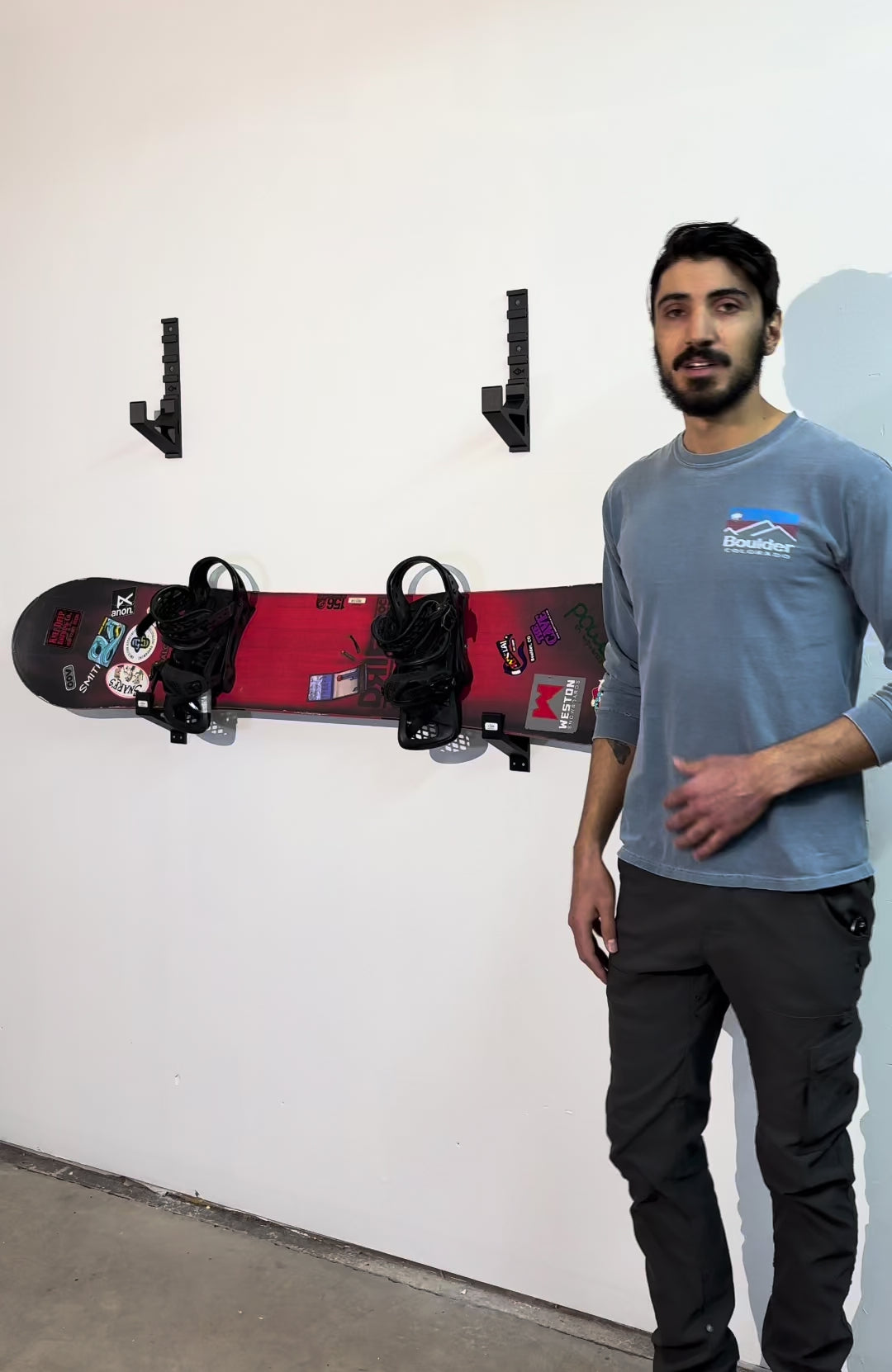 snowboard holder wall mount
