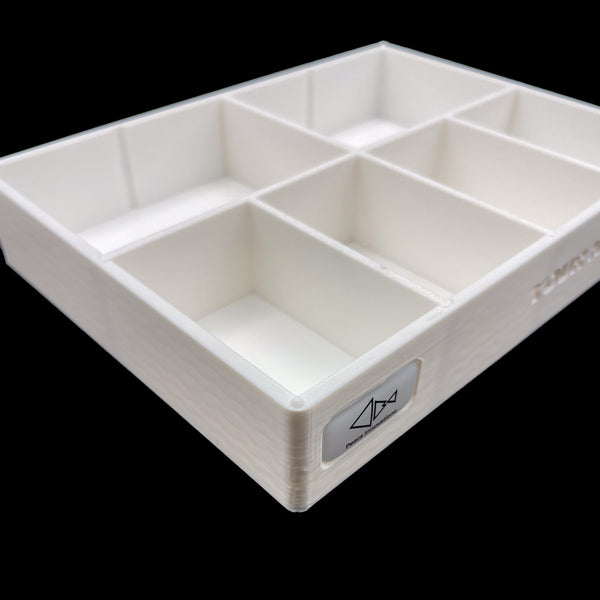The Fly Shop Tray by Pesca Innovations is made of lightweight, weatherproof, and durable PETG.