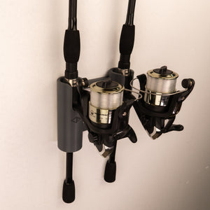 The Vertical Fishing Rod Holder: Double by Pesca Innovations is rust proof, durable and lightweight. 